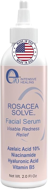 Sérum facial hidratante e70 com ácido azelaico 10%, niacinamida e ácido hialurônico, 60 mL