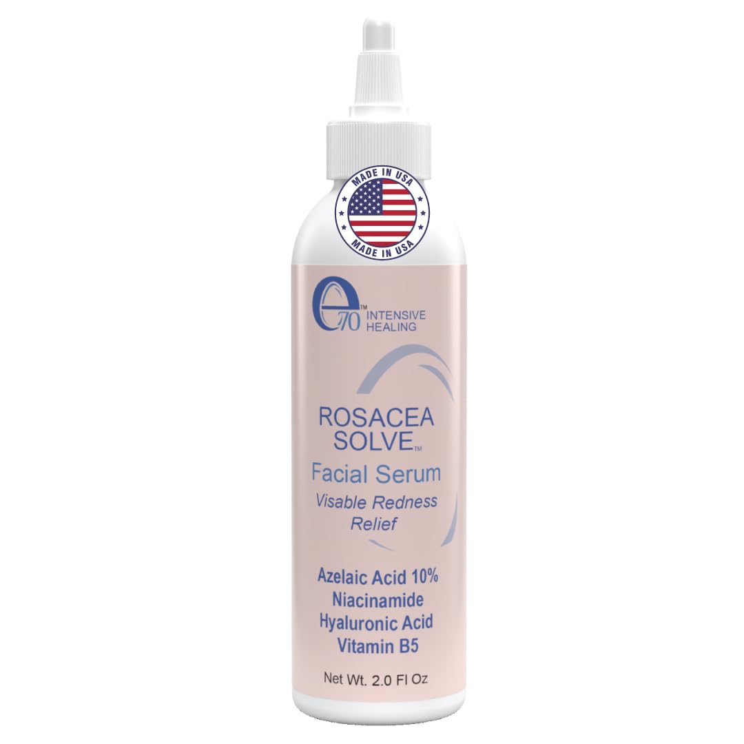 Rosacea Treatment Skincare Face Serum for Women & Men - Gentle Face Serum Moisturizer Redness Reducing Skin Care with 10% Azelaic Acid, Made in USA by