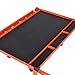Aain Mechanic Rolling Tool Tray with Drawer Work Table, 34.25-46.85 in, Orange