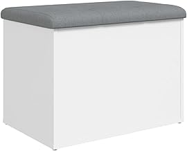 vidaXL Storage Bench White 62 x 42 x 45 cm Composite Wood