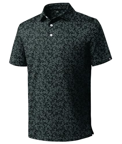 ZITY Mens Print Polo Shirts Short Sleeve Moisture Wicking Shirts for Men Golf Tennis Daily Casual Collared T-Shirt2