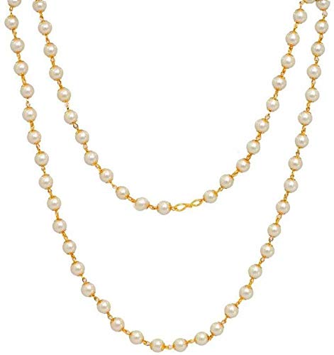 Fashion Accessoies Necklace White Colored Jade Quartz Semi Precious Gemstone Beads Chain for Women and Girls (B08WPX4M3Q) Amazon Price History, Amazon Price Tracker