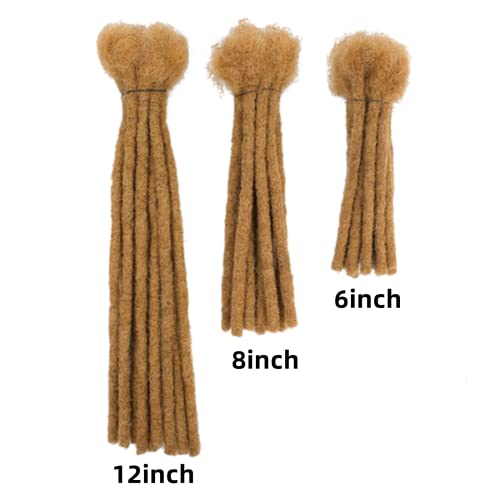 6 Inch 30 Strands 100% Human Hair Loc Extensions， Dreadlock Extensions Human Hair For Men/Women/Kids Loc Extensions Human Hair Curly Ends Dread Extensions Human Hair,Brown 0.8Cm Width… #TOP7