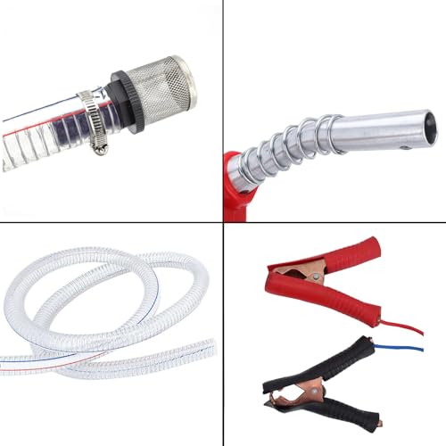 Foto von Trintion 12V 175W Dieselpumpe Dieselförderung Elektrische Ölpumpe 45L min 3600 l/h Mit Kraftstoffdüse flexiblem Messing Rückschlagventil Schellen