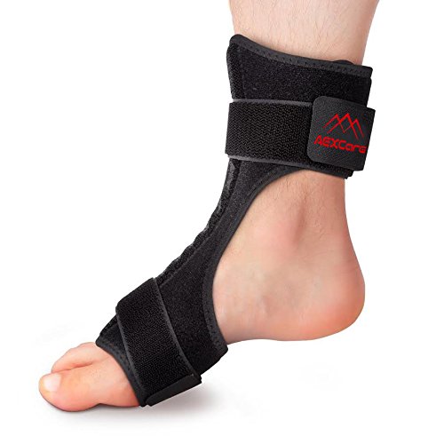 AEXCare Foot Brace Plantar Fasciitis Night / Day Splint, Injury Support for Heel Pain Relief, Adjustable