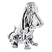 United Pacific 72003 Die-Cast Bassett Hound Hood Ornament, Metal Construction, Easy Installation, Multi Use for Home/Office/Garage – Chrome – ONE Unit
