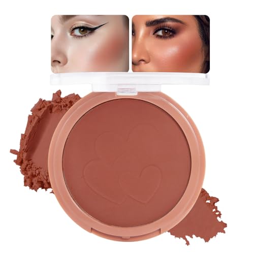 HHLTOH Matte Cheeks Face Powder Blush 06 Bronze Brown