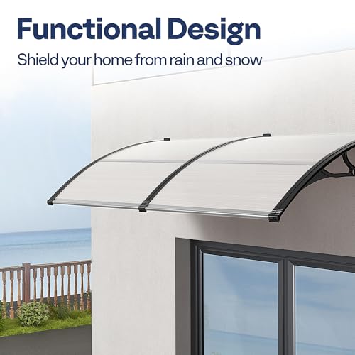 image for VIVOHOME Polycarbonate Window Door Awning Spliced Canopy Transparent w