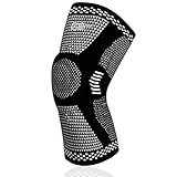 Rodilleras Deportivas Mujer Hombre AONYIYI con Estabilizador de Resorte Lateral de Almohadilla de gel de Rótula para Correr Ciclismo Baloncesto