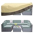 PureFit Patio Furniture Covers, Outdoor Table Furniture Cover Waterproof Canvas Rectangle, 650D Patio Covers for Outdoor Furniture, Lawn, Deck, Backyard, Anti-fade & Tear Resistant, 90"L x 64"W x 28"H