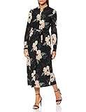 shirt dress pattern free Bindegürtel VERO MODA Damen VMSIMPLY Easy LS Long Shirt Dress NOOS Kleid, Black/AOP:Camilla, M