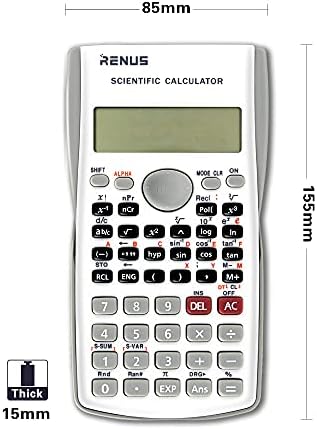 RENUS 2-Line Engineering Scientific Calculator Function Calculator for Student and Teacher