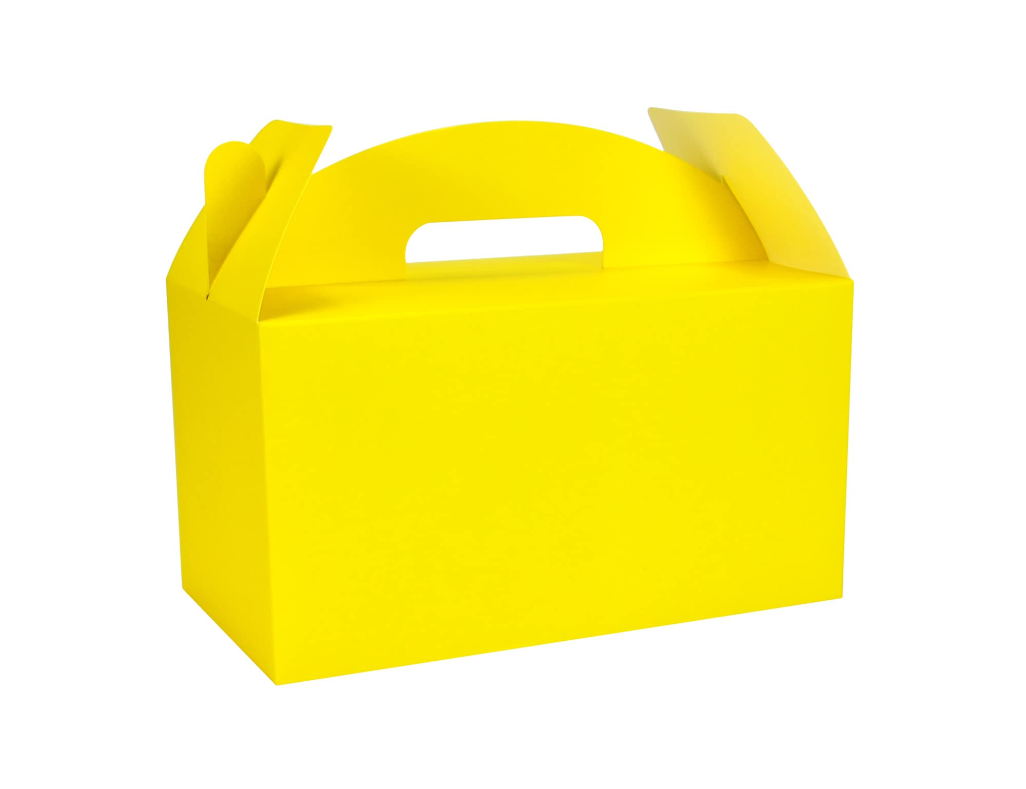 HUAPRINT Yellow Treat Boxes - Large Gable Boxes, 30 Pack, 24x12.7x12.7cm - Perfect for Birthday Party, Baby Shower, Wedding, Christmas