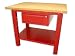 Banco da lavoro da 1 mt. tavolo con piano in legno + cassetto serie industriale SOGI X3L-09_a