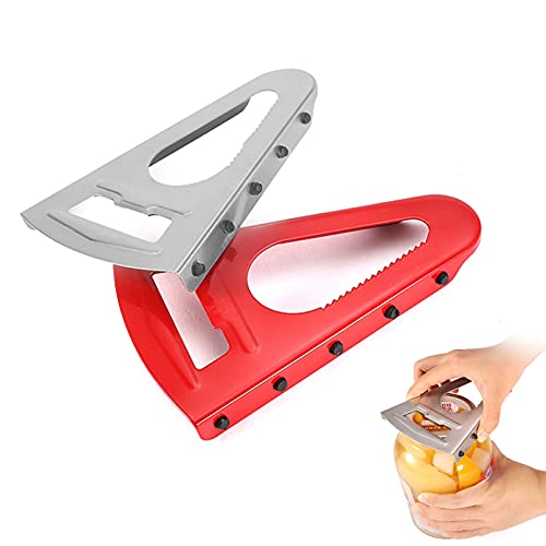 Apribarattoli Universale Apriscatole Portatile Apriscatole Versatile Con Labbro In Gomma, Apribottiglie E Apribottiglie Apricoperchio Adatto A Tutti I Tipi Di Bottiglie E Lattine (2 Pezzi)