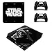 Autocollant pour console PlayStation 4 Star Wars Dark Vador - En vinyle - Avec 2 manettes - Pour PS4 Slim