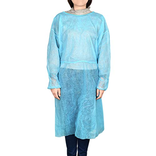 Milisten 10 Piezas Batas de Aislamiento M�dico Batas Desechables Batas Quir�rgicas Batas No Tejidas Ropa de Trabajo Protectora para El M�dico Enfermera Industrias del Hospital Dental