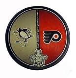 2012 Stanley Cup Quarterfinals Penguins vs Flyers Official NHL Hockey Puck - Hockey Cards