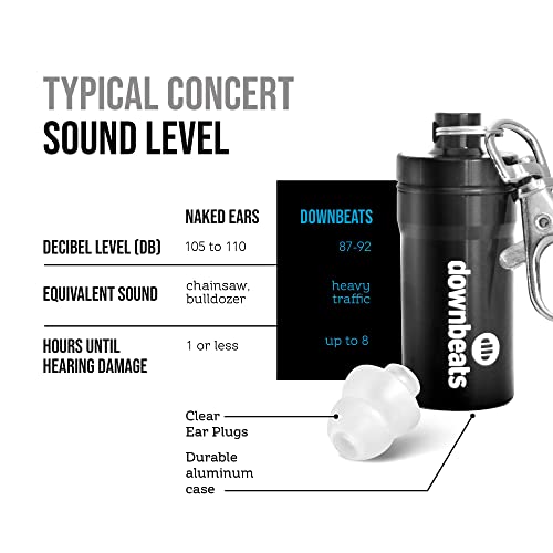 DownBeats-Reusable-High-Fidelity-Hearing-Protection-Ear-Plugs-for-Concerts-Music-and-Musicians-Clear-Ear-Plugs-Black-Case