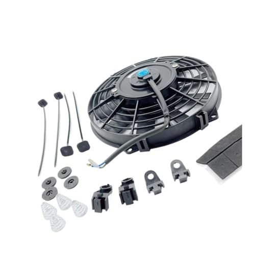 Ventilateur de refroidissement universel 9 pouces pour climatiseur de voiture 12V 80W