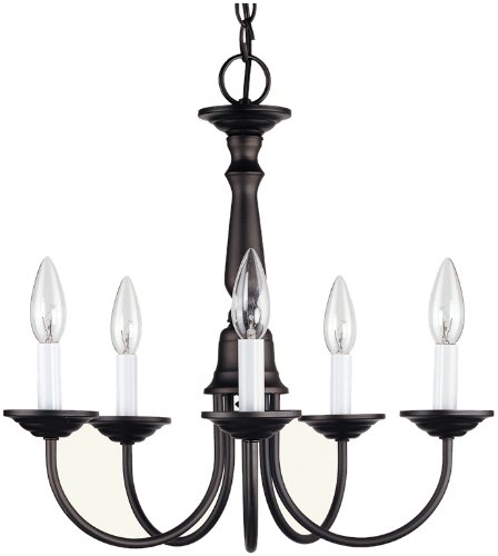 Livex Lighting 6030-07 Home Basics 5 Light Bronze Chandelier