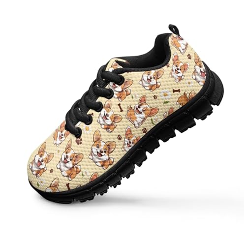 Girls Ladybug Shoes Kids Athletic Shoes Lace Up Sports Running Tennis Trainer Indoor/Outdoor Lightweight Sneakers