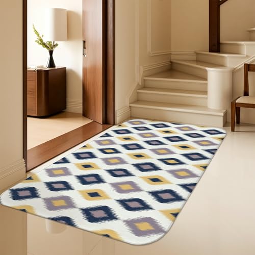 Tapis de salle de bain rectangulaire anti-humidité et sans blocage de porte - 6
