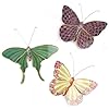 Mackenzie childs butterflies trio hanging butterfly wall decor set of 3  urban country home decor