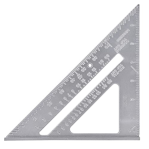 Regla Triangular de Aluminio con Transportador 7 pulgadas miniatura 2