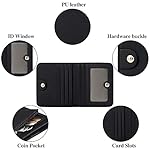 GAEKEAO Damen Geldbeutel klein mit RFID-Schutz, Mini Kurzer Geldbeutel Frauen Leder mit Zipper Brieftasche, Weich Bequem Süß Münzfach Portemonnaie – Bild 3