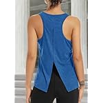 Muzniuer Womens Yoga Workout Tops-Cute Open Back Running Gym Activewear Sports Shirt for Women - Image 4