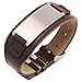 Free Engraving - Quality Stainless Steel with Leather Bracelet