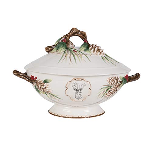 Fitz and Floyd Forest Frost Soup Tureen, Standard