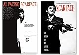 Scarface - Movie Poster Set (Regular Style & Say Hello To My Little Friend) (Size: 24' x 36' each) (Unframed Posters)