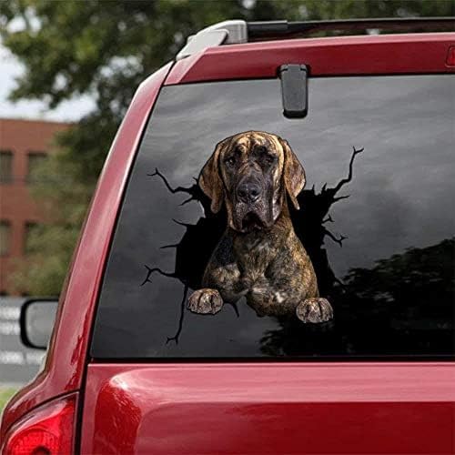 FASTLATE 2 Piezas Daninos De Océano, Paquetes De Autos para Perros De 2 - Pegatinas De Danés De Gran Danés Realistas para Ventanas De Automóviles,