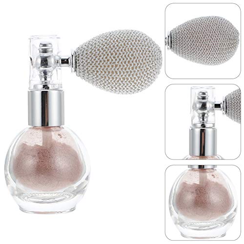 Lurrose Glitter Powder Spray Women Makeup Body Hair Highlighter Sprayer Sparkle Shimmer Powder Makeup Body Dust Glitter Pink #TOP2