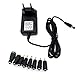 JZK 9V AC auf DC Adapter mit 8 DC Steckeradaptern, 9V 2A Netzteil, 9 Volt 2 Ampere DC Netzteil Ladekabel, AC-DC Adapter Wechselrichter Ladegerät Transformator für Drucker, CCTV-Kamera