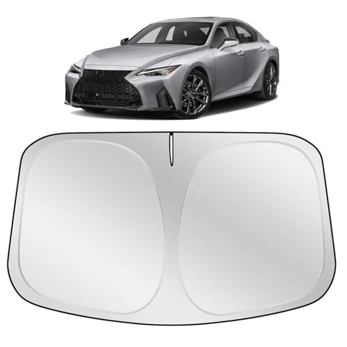XHRING Car Windshield Sun Shade Sunshade Compatible with Lexus IS250 is 350 F Sport IS350 IS...
