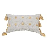 Judy Dre am Morocco Tufted Sofa Throw Pillow Cover with Tassel Nordic Modern Pillowcase for Couch Co