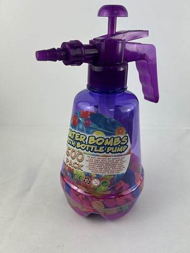 Miniatura 2 de Botella Con Hinchador Globos Agua Botella Inyectora Para Llenar Globos De Agua Super Rápido 500 Globos. Lila
