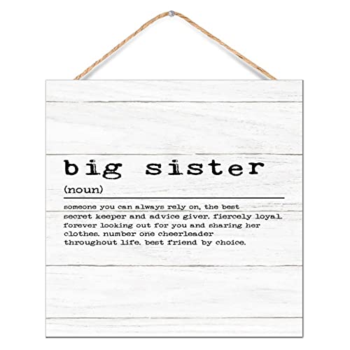 Panneau suspendre Big Sister Noun Definition deco murale maison moderne dictionnaire