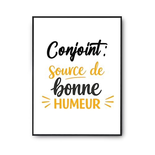 Poster citation anniversaire humour a offrir a son partenaire