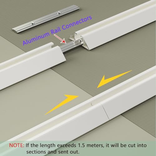 Rail de plafond sans perçage pour installer des rideaux - 8