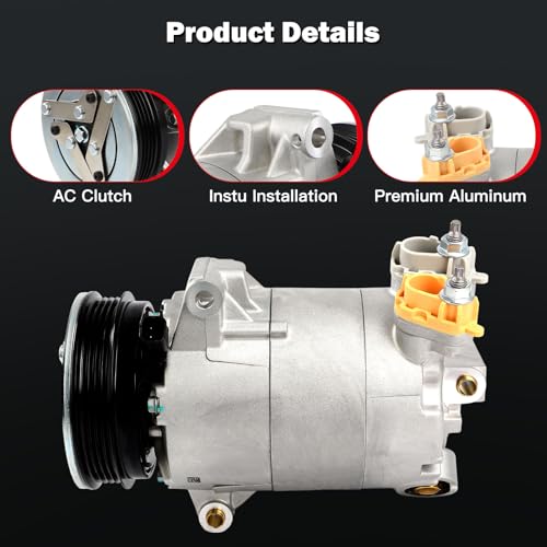 Image of CCIYU AC Compressor w /Clutch for Ford Focus 2.3L 2016-2018