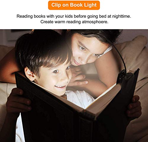 Lepower 001-BLBL-06-BK Book Light Dimmable, Lightweight Reading Light, 3 Brightness, 3 Light Mode, Eye Caring 9Led Book Light For Reading In Bed, For Paperbacks, Hardbacks, Usb Cable & Battery Operated thumb #1