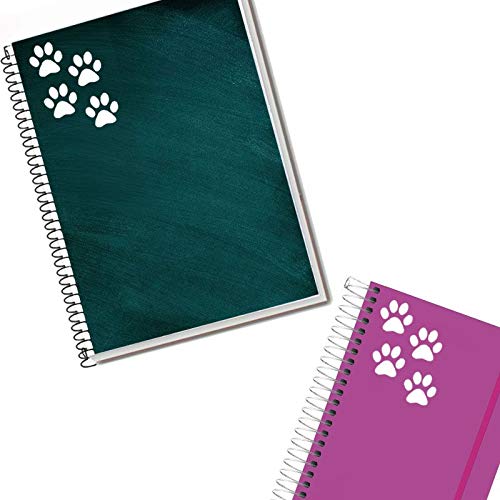 Adesivo Alto Relevo Patinha Cachorro Pet Branco 12 Unidades