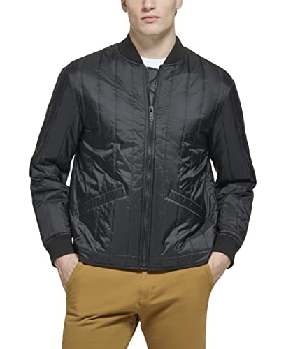 Image of DOCKERS Men's Channel Quilted Open Bottom Bomber Jacket