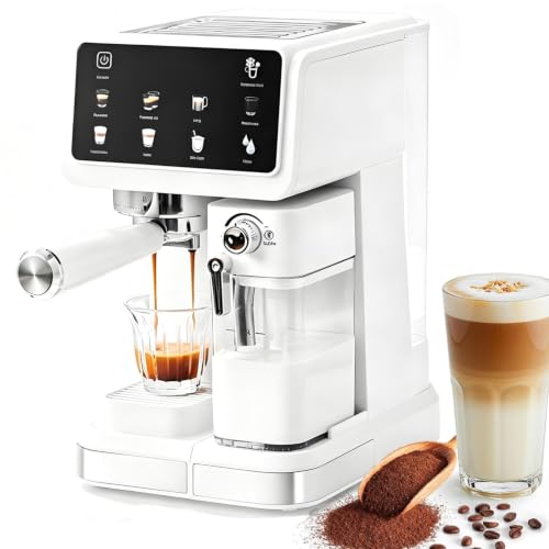Cafetera para hogar con panel táctil que soluciona el café con leche diario 2