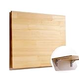 Mesa de Hoja abatible de bambú Natural de Pared, Escritorio Plegable de Cocina y Mesa de Comedor - 80X50cm / 100X40cm / 100X50cm / 120X30cm / 120X40cm / 120X50cm (Size : 100X50cm)