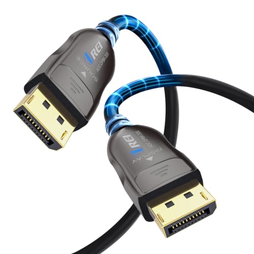 OREI 8K DisplayPort 2.0 AOC Cable 300ft – 54Gbps, 8K@120Hz, 4K@240Hz, VRR